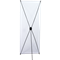 Back View of an &#39;X&quot; Stand Banner